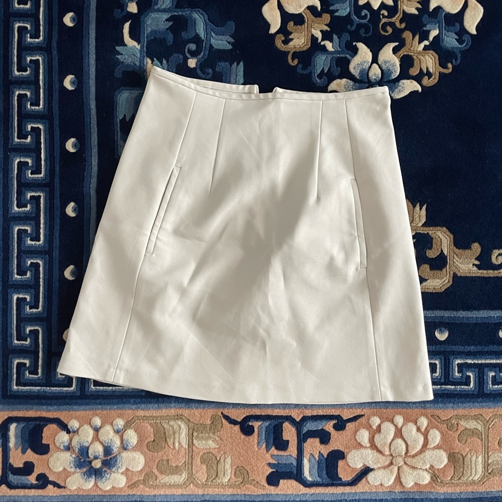 White ZARA Mini Skirt